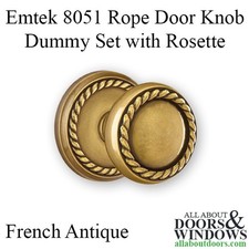 Emtek 8051 Rope Lever Dummy Set French Antique Brass picture