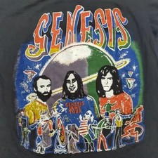 Genesis Band Shirt, Genesis American Tour Charcoal Unisex T-shirt Reprint S-5XL picture