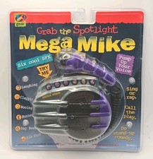 RARE Vintage Mega Mike Grab The Spotlight Toy Microphone SFX 1996 NEW SEALED  picture