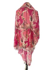CHICO'S NWT PINK PAISLEY 100% POLYESTER WOMEN'S SCARF 40