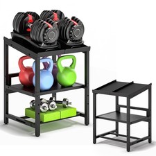 Adjustable Dumbbell Weight Rack 3 Tier Adjustable Dumbbell Stand 660LB Load picture