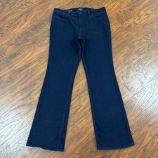 NYDJ Jeans Womens 8 Boot Cut Mid Rise Lift Tuck Stretch Dark Denim Barbara 32x32 picture