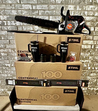 Lot of 4 STIHL MS 500i Centennial 100th Editions: Ultimate Collectors Package picture