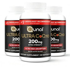 1-3Pack Qunol Ultra CoQ10 200mg Softgels - High Absorption Coenzyme Q10 EXP:2028 picture