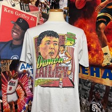 Vintage 90s Indiana Hoosiers Damon Bailey NCAA Basketball T Shirt Sz Large picture