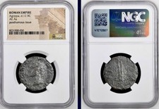Roman General Agrippa 12BC NGC Genuine Roman Coin Grandfather of Caligula Scarce picture