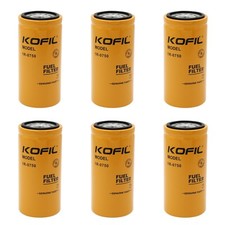 6 Pack Fuel Filter 1R-0750 For Baldwin BF7633, Fleetguard FF5320 picture