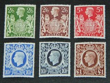 GB KGVI 1939 High Value Arms SG476-478b Unmounted MNH picture