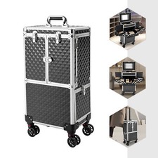 Professional Rolling Makeup Train Case Makeup Storage Organizer Cosmetic Trolley picture