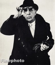 1958 Vintage RICHARD AVEDON Composer IGOR STRAVINSKY Piano Music Photo Gravure picture