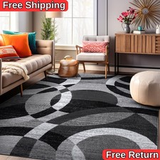 Rugshop Area Rugs Modern Contemporary Circles Abstract Rug New Living Room Rugs picture