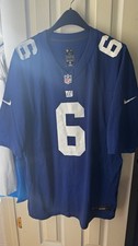 Nike New York Giants Jaxson Dart #6 Royal Blue  Jersey Men's  2XL picture