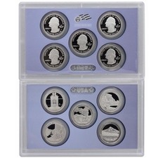 2010 S Proof Parks Quarter Set ATB Gem DCam No Box or COA 5 Coin CN-Clad US Mint picture