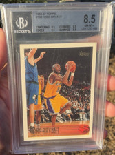 1996-97 Topps Kobe Bryant Rookie RC #138 Los Angeles Lakers PSA 8.5 picture