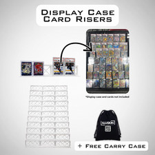 Display Case Card Risers Stands - For Zion Cases -Color White - 27 Risers picture