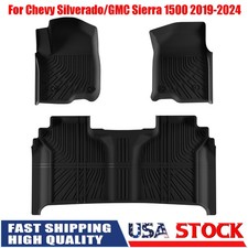 Alfombrillas de Tapetes para Chevy Silverado/GMC Sierra 1500 2019-2024 Crew Cab picture