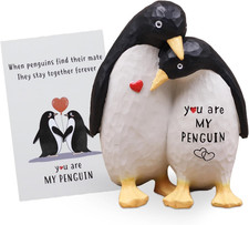 Couple Penguin Figurine Anniversary Wedding Gift for Husband Wife picture