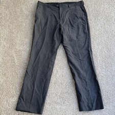 J.Crew Bowery Dress Pants Mens 34x30 Gray Wool Blend Herringbone Straight Leg picture