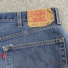 Vintage Levi's 501 XX Jeans Men 40x32 (Fit 38x30) Button Fly Blue Work Y2K 2003 picture