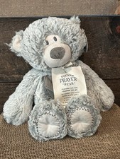 DEMDACO Giving Bear Teddy Grey Plush Stuffed Animal 11.5” picture