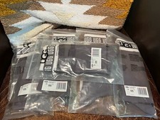 UGG Logo Graphic Crew Socks NWT Womens Gray Lot of 5 Pair One Size OS picture