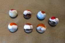 Vintage Vitro Marbles Lot Exotic Fancy Conquerors Icing White NM/M +Free Ship picture