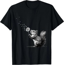 Squirrel Animal Art Portrait Wildlife Forest Squirrel Lover unisex T-Shirt picture