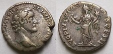 Antoninus Pius Caesar AR Denarius AD 138 Minerva Victory RIC 455 Roman 3.42g picture