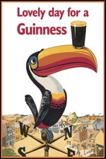 Lovely Day For A Guinness Tucan Vintage Advertising Wall Home - POSTER 20
