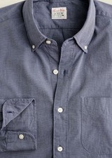J Crew Secret Wash Cotton Poplin Button Down Shirt  TALL MEDIUM Retail $74.99 picture