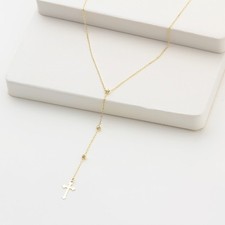 Glorria Golden Cross Pendant Necklace picture