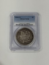 1890 CC Morgan Silver Dollar PCGS VF-30 Carson City picture