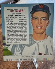 1954 Red Man Tobacco All-Star Team - American League Series Jim Busby #2 Contest picture