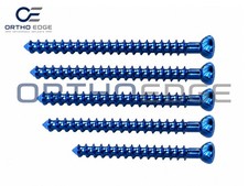 Cancellous Screws 4.0mm Full thread 14 to 60mm Titanium grade 5 (200 Pcs) picture