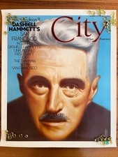 Original 1975 Dashiell Hammett San Francisco Magazine Promotional Poster 22×26  picture