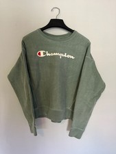Vintage 1990s Champion Reverse Weave Embroidered Crewneck Sweatshirt Women L picture