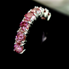 Certified 2.10Ct Pink Diamonds Solitaire Unisex Ring-FREE Diamond Studs & Tariff picture