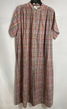 Vanessa Bruno Women's Ciao Multicolor Plaid Metallic Cotton Shirt Dress NWT Sz M picture
