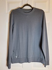 Vuori Mens Crew Pullover Large Gray Heather Ponto Performance Crew V224 picture