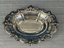 Vintage Towle Silversmiths Ornate Silverplated Oval Serving Bowl - Model 2911 picture
