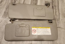 2001-2007 Toyota Highlander Driver LH Passenger RH Sun Visor Pair Set GreyOEM picture
