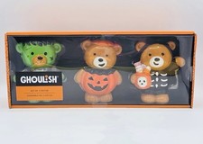 🧡🖤NIB Ghoulish Halloween Themed Bear Trio picture