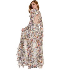 Akira stunning floral dress size L holiday thanksgiving picture