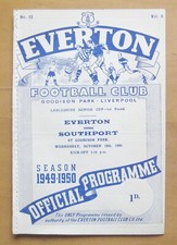 EVERTON v SOUTHPORT Lancashire Cup 1949/1950 *VG Condition Football Programme* picture