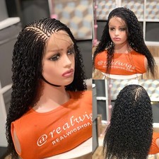 Braided water wave wig made on a full lace wig.length is 24” lon..READY TO SHIP. picture