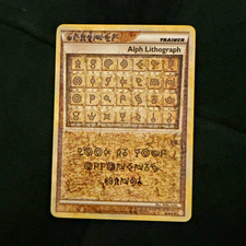 Pokemon TCG Alph Lithograph Trainer Card HeartGold & SoulSilver Set picture