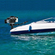 New 4 Stroke 4.0 JET PUMP 4HP Gas Outboard Motor Motor Heavy Duty Boat Engine picture