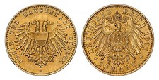 GERMAN STATES. Prussia. Wilhelm I. 1872-A AV 10 Mark. NGC MS67. KM 502 picture