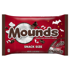 Mounds Coconut and Dark Chocolatey Snack Size, Halloween Candy Bag, 11.3 oz picture