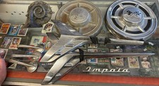 1960s Chevrolet Impala 4 door  Rear door spear chrome & Hubs & Emblem picture